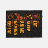 Couverture Polaire Funny Gamer Anime Graphic Tee Men Boys Teens Video (Devant (Horizontal))