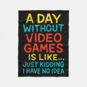 Couverture Polaire Funny Gamer Graphic Tee Men Boys Teens Video Gamin (Devant)