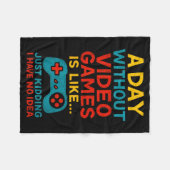 Couverture Polaire Funny Gamer Saying Graphic Tee Men Boys Teens Vide (Devant (Horizontal))