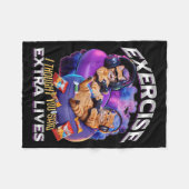 Couverture Polaire Funny Gaming Gamer Cat  (Devant (Horizontal))