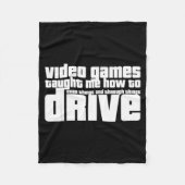 Couverture Polaire Funny Gaming New Driver Video Game Driving Instruc (Devant)