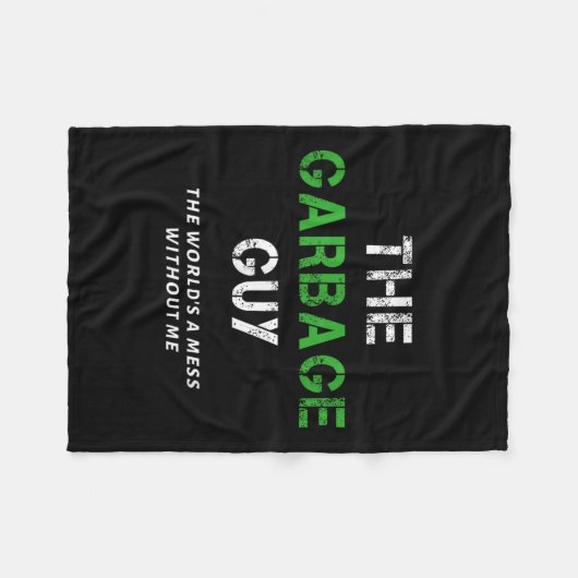 Couverture Polaire Funny Garbage Man Saying Trash Man Garbage Truck D (Devant (Horizontal))