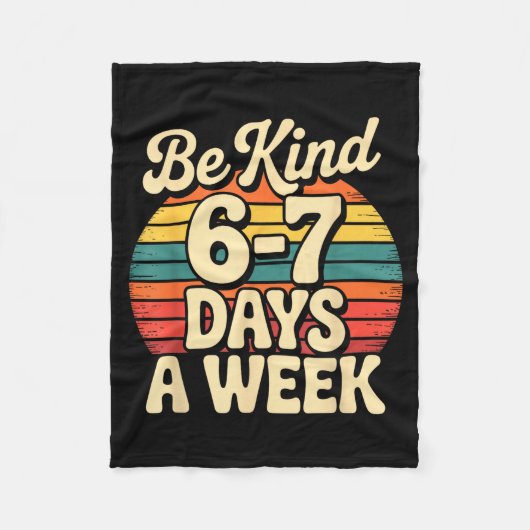 Couverture Polaire Funny Gen Alpha Meme Slang 67 Six Seven  (Devant)