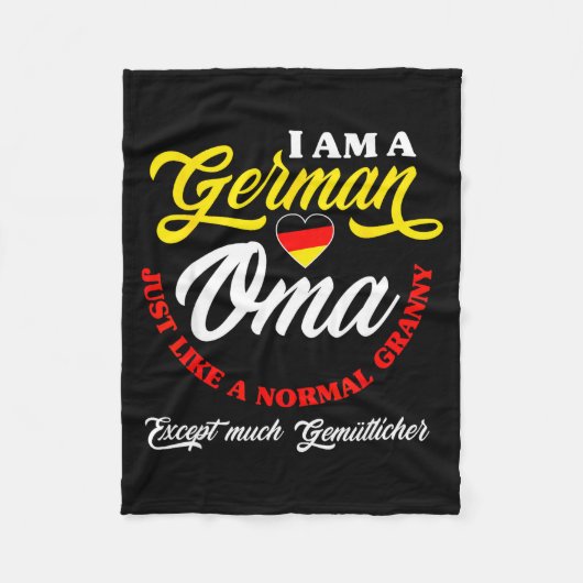 Couverture Polaire Funny Germany German Oma German Granny Deutsche Om (Devant)