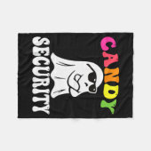 Couverture Polaire Funny Ghost Candy Security Halloween Costume Hallo (Devant (Horizontal))