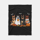 Couverture Polaire Funny Ghost German Shepherd Halloween Dog Mom Dog (Devant)