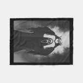 Couverture Polaire Funny Ghost Hand Heart Sign Soky Costume Halloween (Devant (Horizontal))