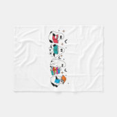 Couverture Polaire Funny Ghost Lecture Livres Enseignant Halloween Éf (Devant (Horizontal))