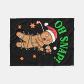 Couverture Polaire Funny Gingerbread Golf Christmas Cookie Oh Snap Sa (Devant (Horizontal))
