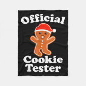 Couverture Polaire Funny Gingerbread Man Cookie Tester Christmas  (Devant)