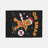 Couverture Polaire Funny Gingerbread Man Oh Snap 67 Baseball Meme Fun (Devant (Horizontal))
