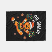 Couverture Polaire Funny Gingerbread Man Pajamas &amp; Pjs Xmas Holid (Devant (Horizontal))