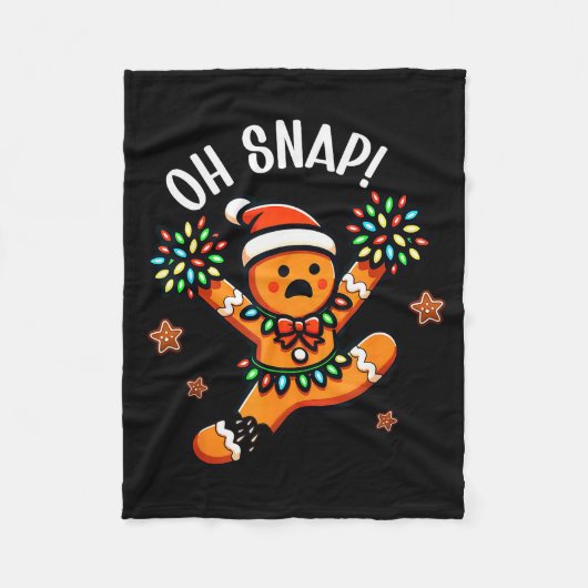 Couverture Polaire Funny Gingerbread Man Pajamas &amp; Pjs Xmas Holid (Devant)