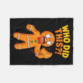 Couverture Polaire Funny Gingerbread Man Who Did This Pun Cookies Wom (Devant (Horizontal))