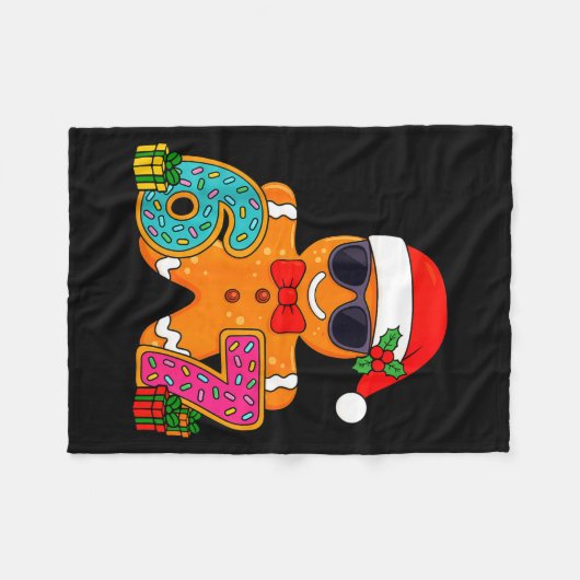 Couverture Polaire Funny Gingerbread Six Seven 67 Ice Cream Drip Chri (Devant (Horizontal))