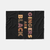 Couverture Polaire Funny Gingers Are Black Meme, Ginger Blacks Redhea (Devant (Horizontal))