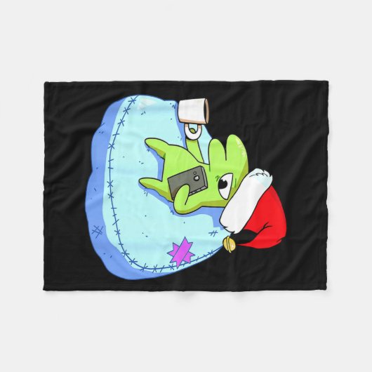 Couverture Polaire Funny Glep Christmas (Devant (Horizontal))