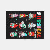 Couverture Polaire Funny Gnome Physical Therapy Pt Physical Therast C (Devant (Horizontal))