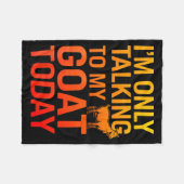 Couverture Polaire Funny Goat Design For Men Women Kids Boer Pygmy Go (Devant (Horizontal))