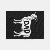 Couverture Polaire Funny Goat Gift Dad Sarcastic Graphic  (Devant (Horizontal))