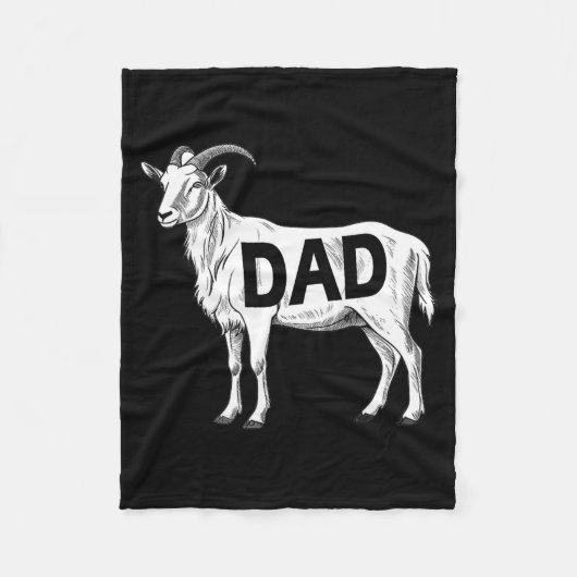 Couverture Polaire Funny Goat Gift Dad Sarcastic Graphic  (Devant)