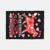 Couverture Polaire Funny Golden Retriever Is My Valentine Dog Lover D (Devant (Horizontal))