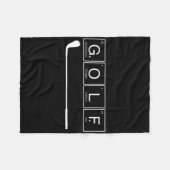 Couverture Polaire Funny Golf Éléments chimiques Table périodique Gol (Devant (Horizontal))