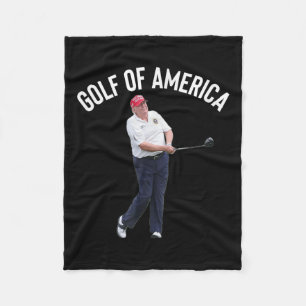 Couverture Polaire Funny Golf Of America Donald Trump Pun