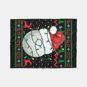 Couverture Polaire Funny Golf Ugly Christmas Sweater Womens Mens Golf (Devant (Horizontal))