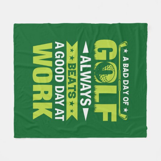 Couverture Polaire Funny golfing lovers word art  (Devant (Horizontal))