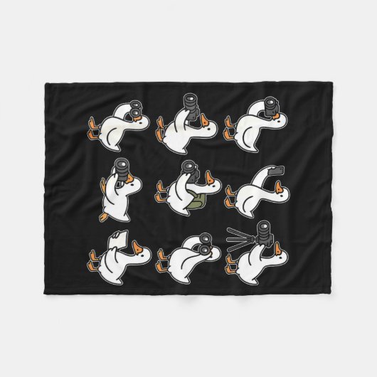Couverture Polaire Funny Goose Photographer Photography Camera Photo  (Devant (Horizontal))