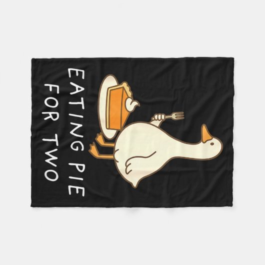 Couverture Polaire Funny Goose Thanksgiving Couples Pregnancy Announc (Devant (Horizontal))
