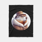Couverture Polaire Funny Goundhog Graphic  (Devant)