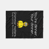 Couverture Polaire Funny Grammar - Stop Ing The Chickens Shirts (Devant (Horizontal))