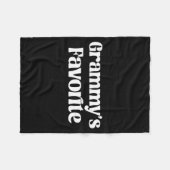 Couverture Polaire Funny Grammy’s Favorite Funny Grandparent Granhild (Devant (Horizontal))