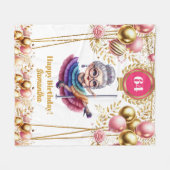 Couverture Polaire Funny Grand-mère Blanket cadeau de retraite person (Devant (Horizontal))