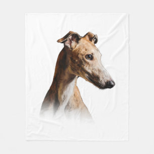 Couverture Polaire Funny Greyhound Face Greyhound Smile Greyhound