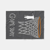 Couverture Polaire Funny Gym Rat Basketball Hoop  (Devant (Horizontal))
