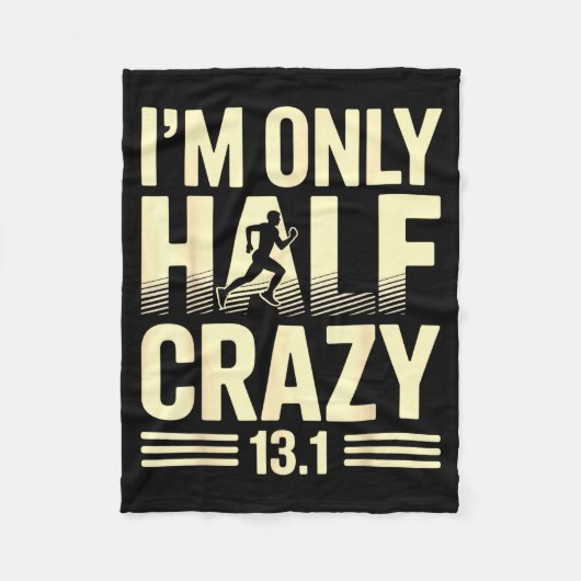 Couverture Polaire Funny Half Marathon Art For Men Women 13.1 Maratho (Devant)