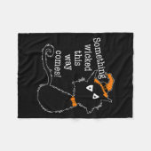 Couverture Polaire Funny Halloween Cat - Shakespeare Macbeth Quote (Devant (Horizontal))