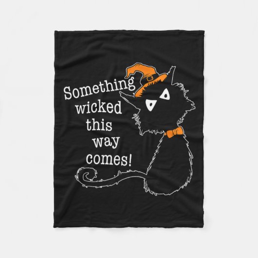 Couverture Polaire Funny Halloween Cat - Shakespeare Macbeth Quote (Devant)