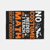 Couverture Polaire Funny Halloween Math Enseignant Mathématiques Educ (Devant (Horizontal))