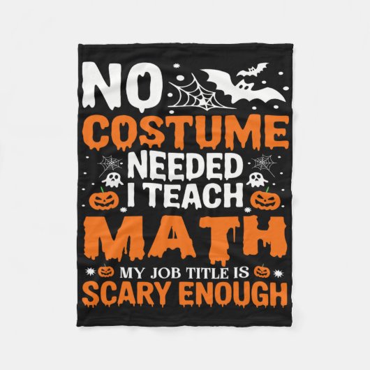 Couverture Polaire Funny Halloween Math Enseignant Mathématiques Educ (Devant)