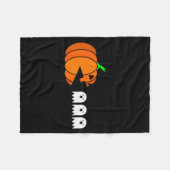 Couverture Polaire Funny Halloween Pumpkin Eating Ghost, Gamer Men Wo (Devant (Horizontal))