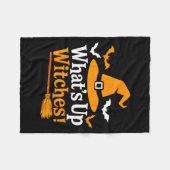 Couverture Polaire Funny Halloween Witch Costume What's Up Witches (Devant (Horizontal))