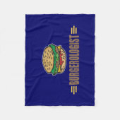 Couverture Polaire Funny Hamburger Cheeseburger Chaud (Devant)