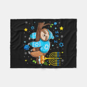 Couverture Polaire Funny Hanukkah Sloth Jewish Chanukah Sleeng Hanukk (Devant (Horizontal))