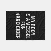 Couverture Polaire Funny Hard Cider (Devant (Horizontal))