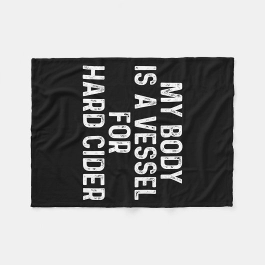 Couverture Polaire Funny Hard Cider  (Devant (Horizontal))