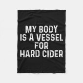 Couverture Polaire Funny Hard Cider  (Devant)